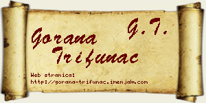 Gorana Trifunac vizit kartica